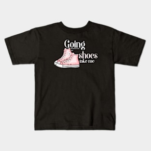 Going where my shoes take me Kids T-Shirt